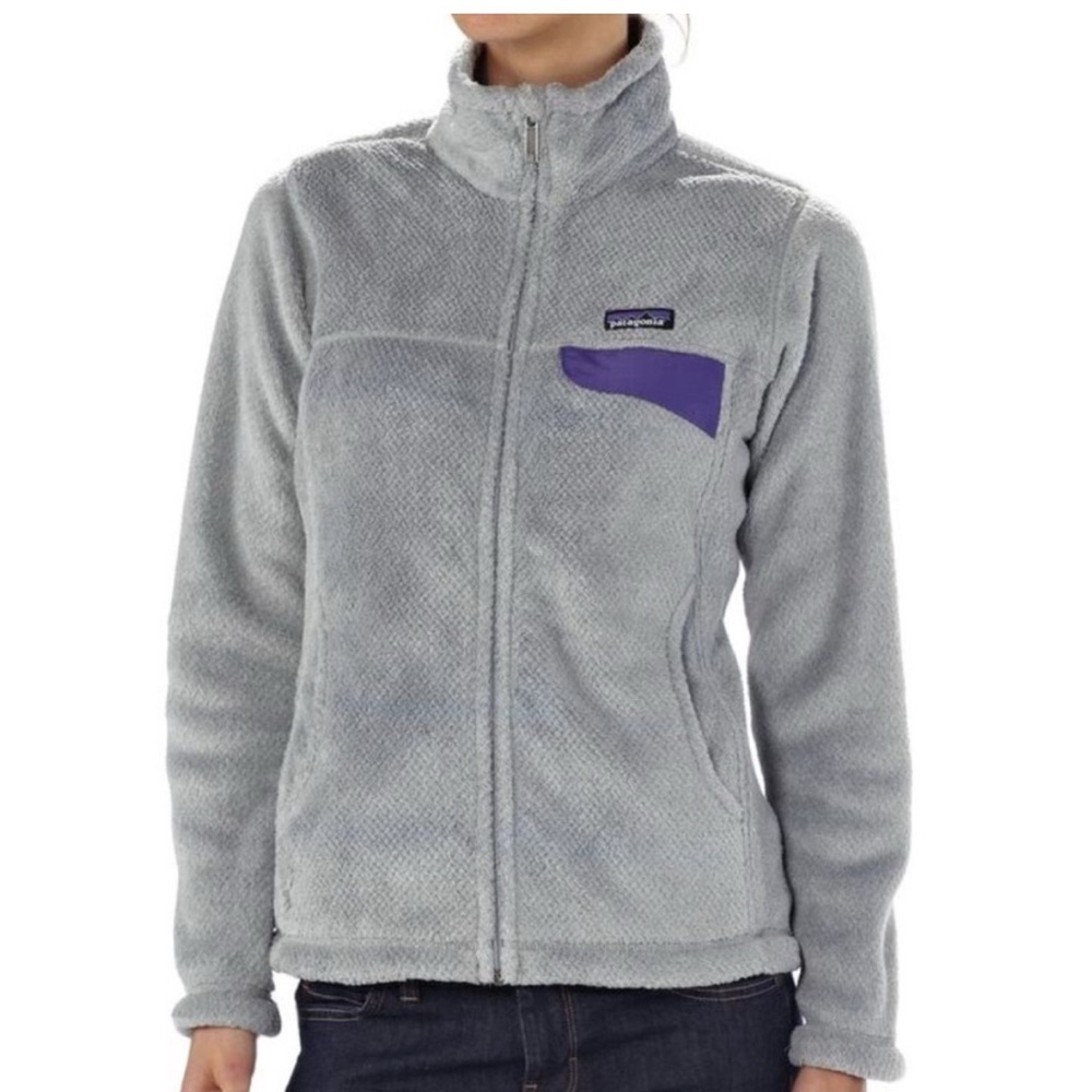 Patagonia Gray Jacket with blue Accent